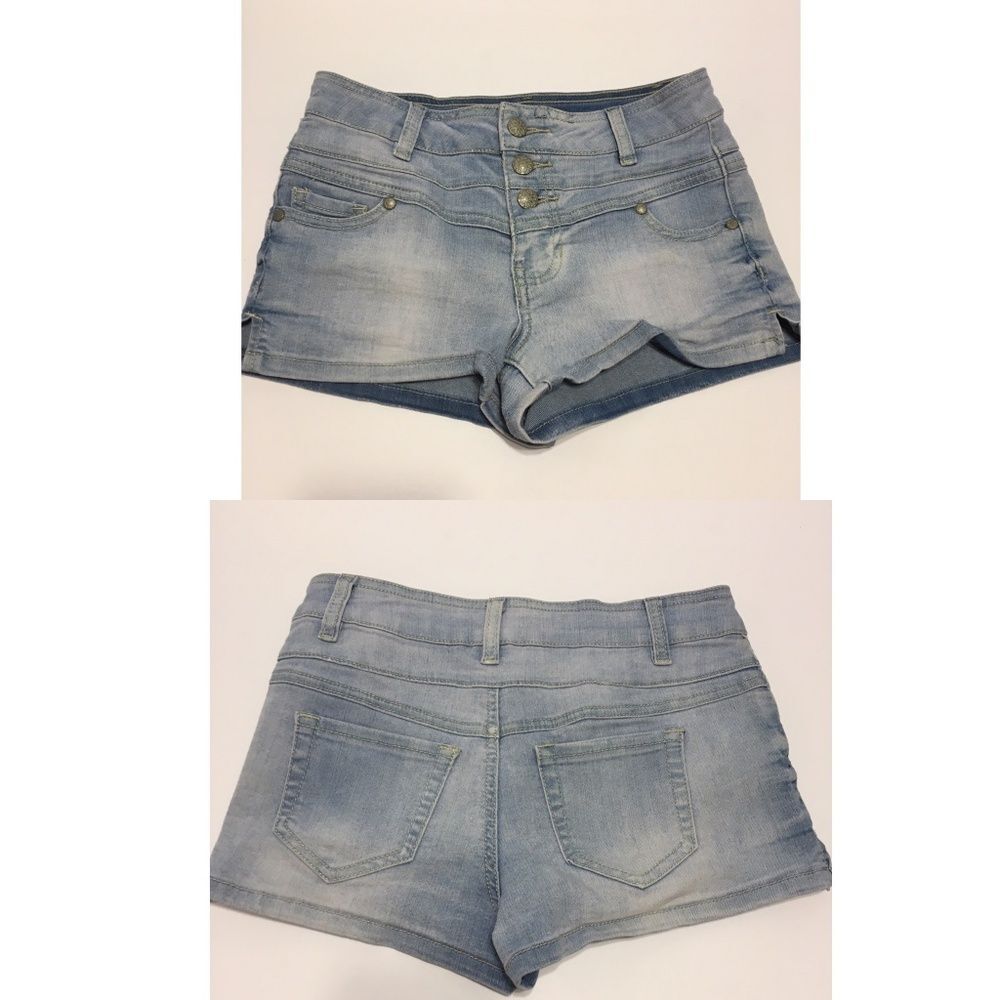 Blue spice Juniors sz 1/2 High rise shorts denim